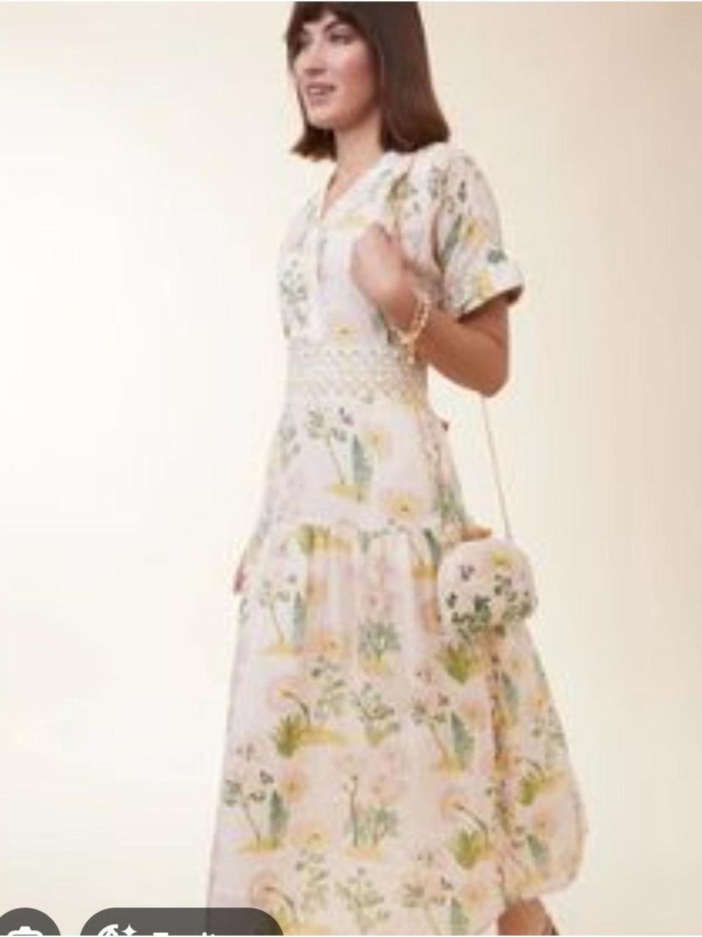 Spartina 449 Pastel Floral Maxi Dress in Pink and Green